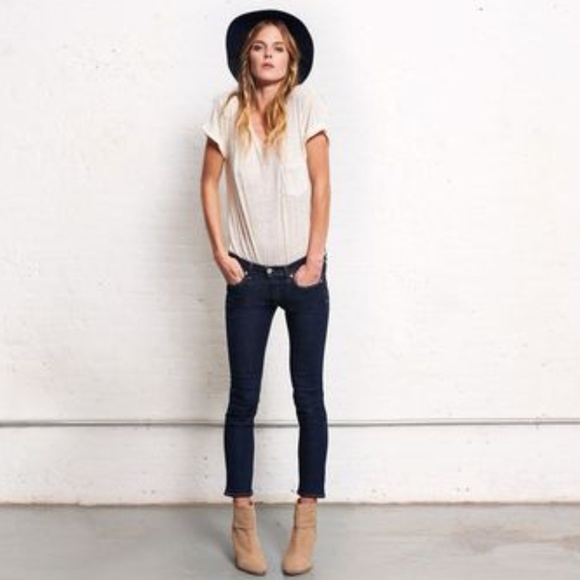 rag & bone Denim - Rag & Bone Capri Heritage Dark Skinny Crop Jeans